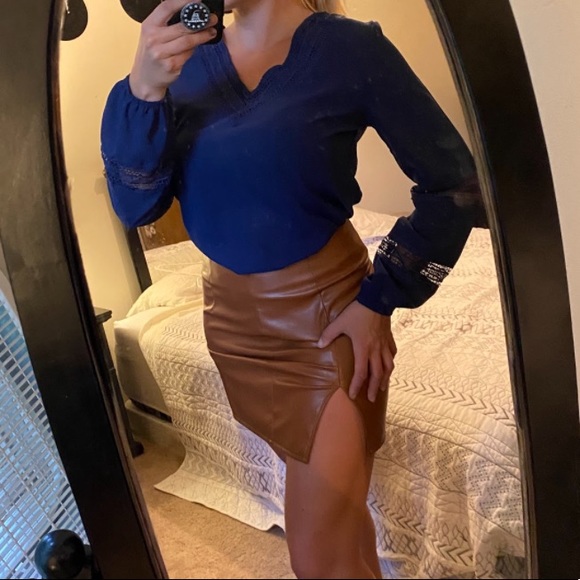 Navy boho long sleeve too - Picture 5 of 7